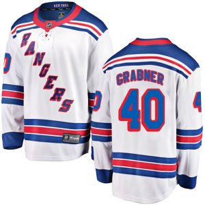 Kinder New York Rangers Eishockey Trikot Michael Grabner #40 Breakaway Weiß  Fanatics Branded Auswärts